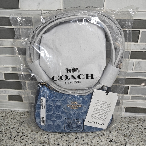 Coach Handbags - Coach Teri Mini Crossbody Bag In Signature Denim